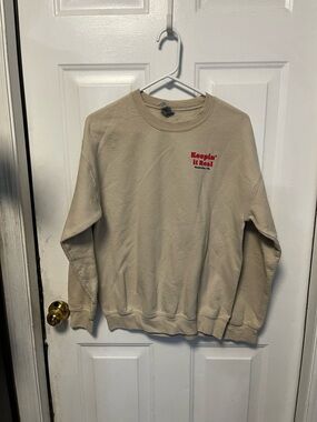 Gildan keepin it real Nashville Beige Crewneck Sweatshirt Acme feed & seed